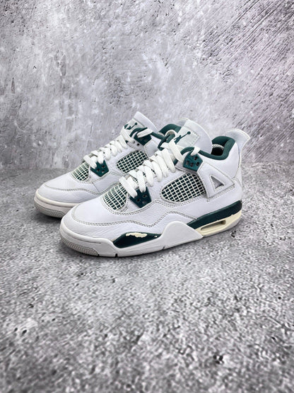 Nike Air Jordan 4 Retro Oxidized Green — buty sportowe damskie w bardzo dobrym stanie rozmiar 37.5, zapiętki butów