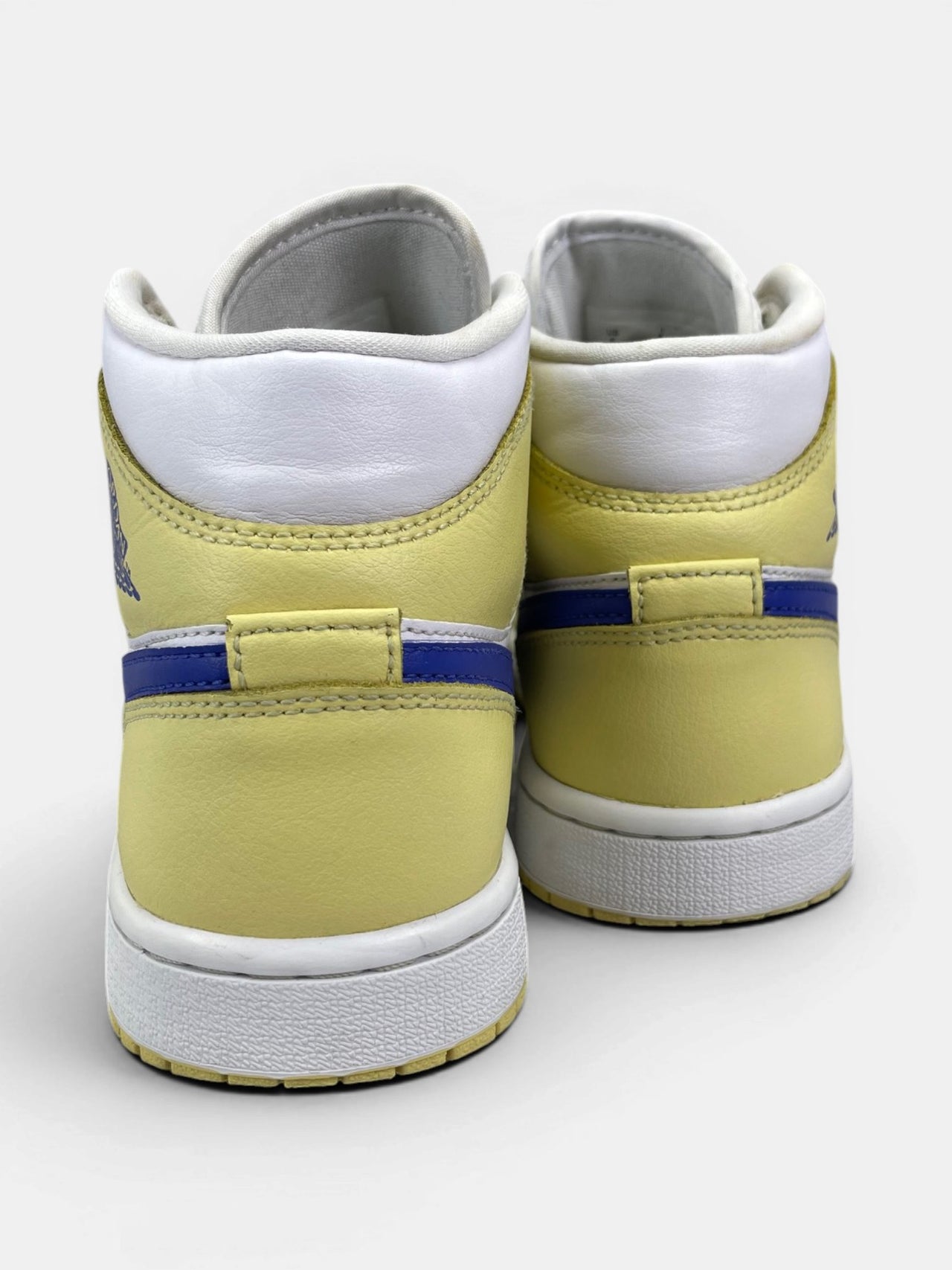 Nike Air Jordan 1 Mid Lemon Wash — buty sportowe damskie w bardzo dobrym stanie rozmiar 36.5, widok z tyłu