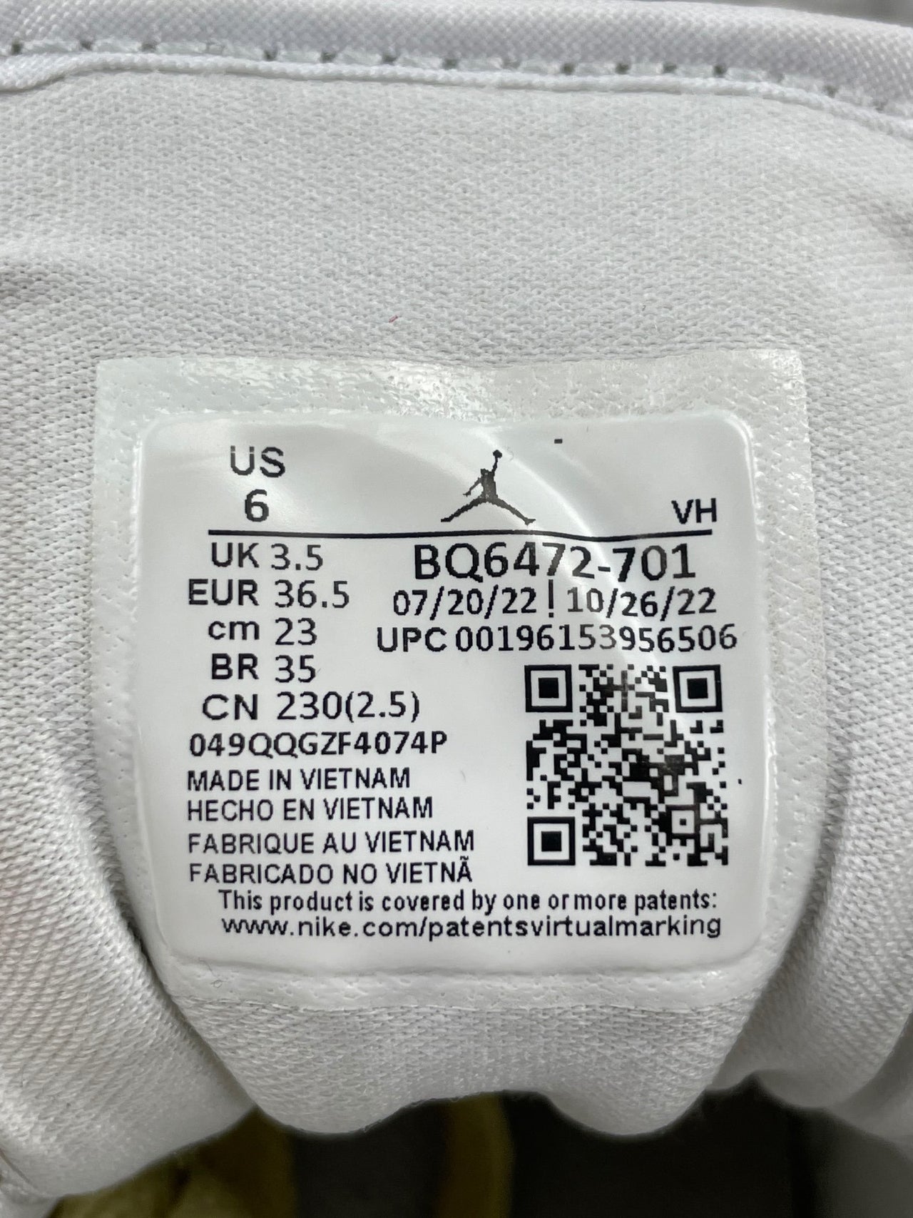 Nike Air Jordan 1 Mid Lemon Wash — buty sportowe damskie w bardzo dobrym stanie rozmiar 36.5, opcjonalne zdjęcie 2