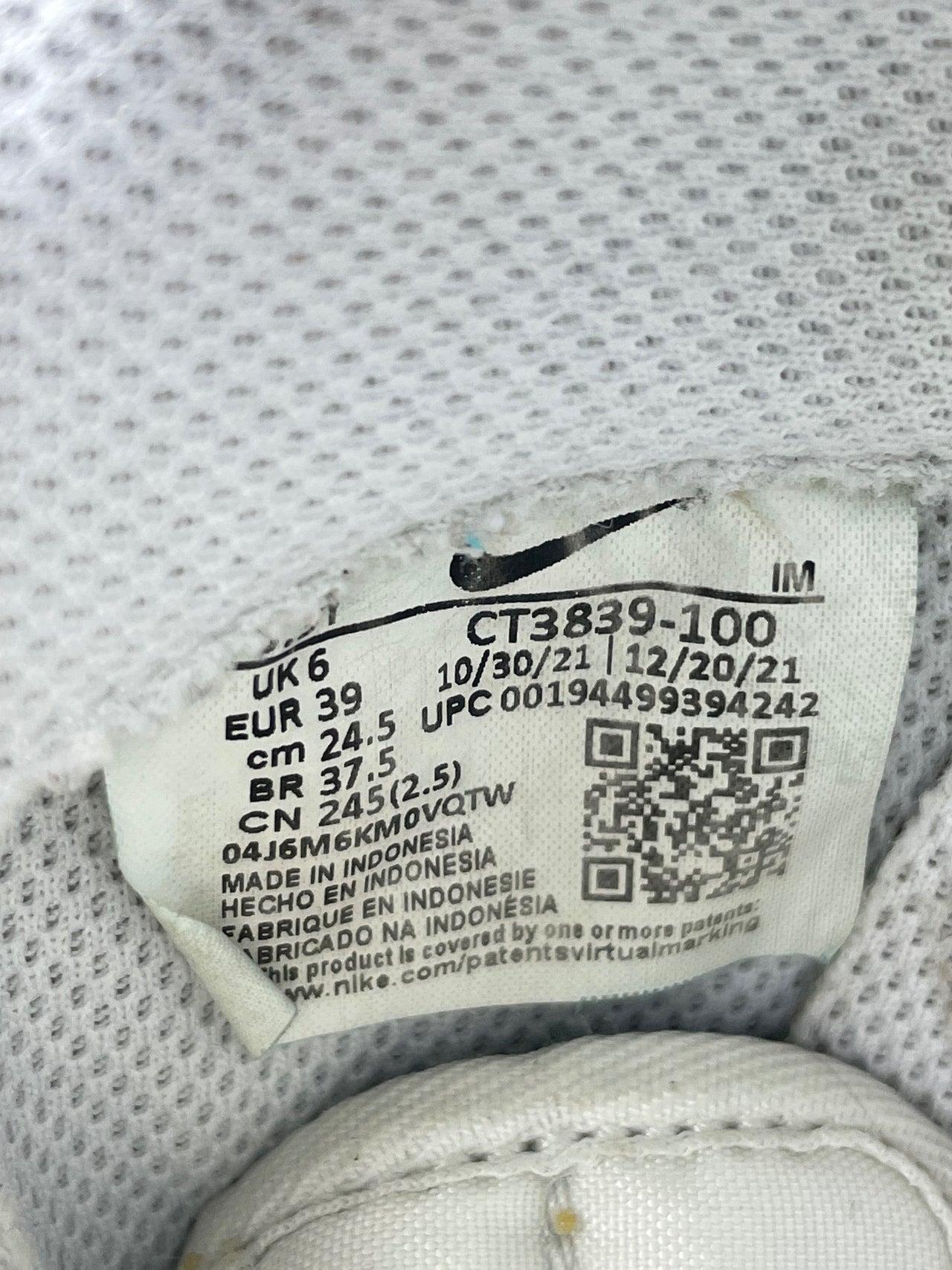 Nike Air Force 1 Low '07 White Black — buty sportowe damskie w bardzo dobrym stanie rozmiar 39, opcjonalne zdjęcie 2