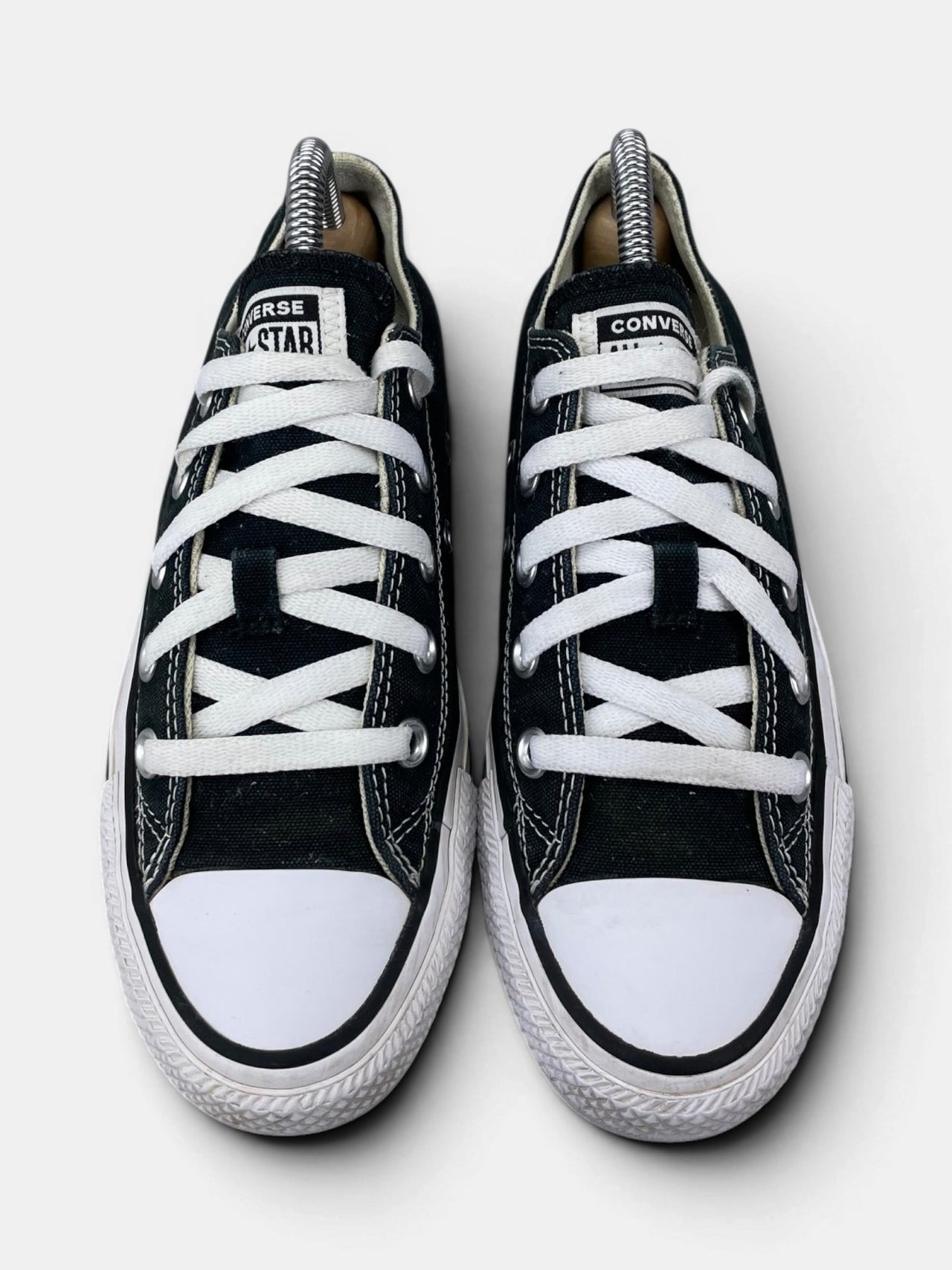 Converse Chuck Taylor All Star Black — buty sportowe damskie w bardzo dobrym stanie rozmiar 36.5, widok z góry