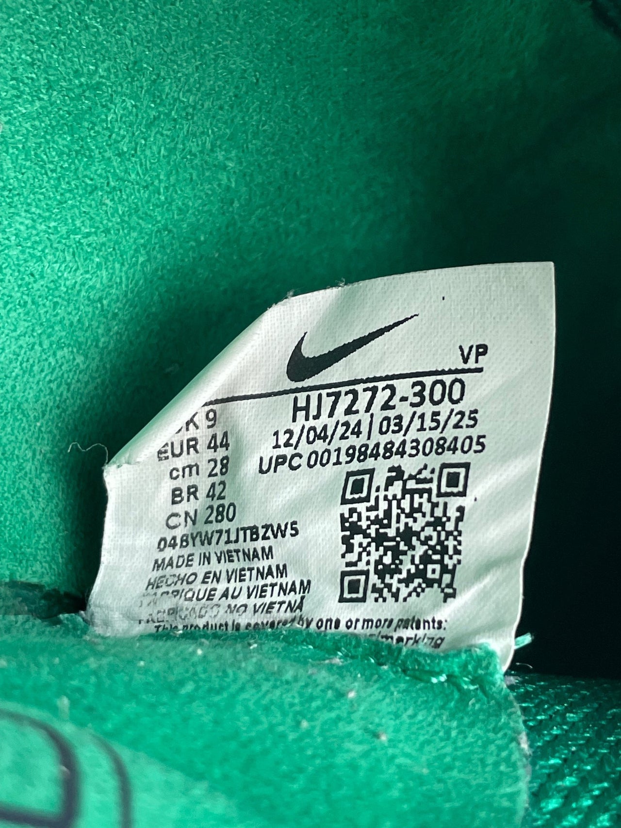 Nike TIEMPO LEGEND 10 ELITE LV8 Stadium Green — buty sportowe męskie w bardzo dobrym stanie rozmiar 44, opcjonalne zdjęcie 2