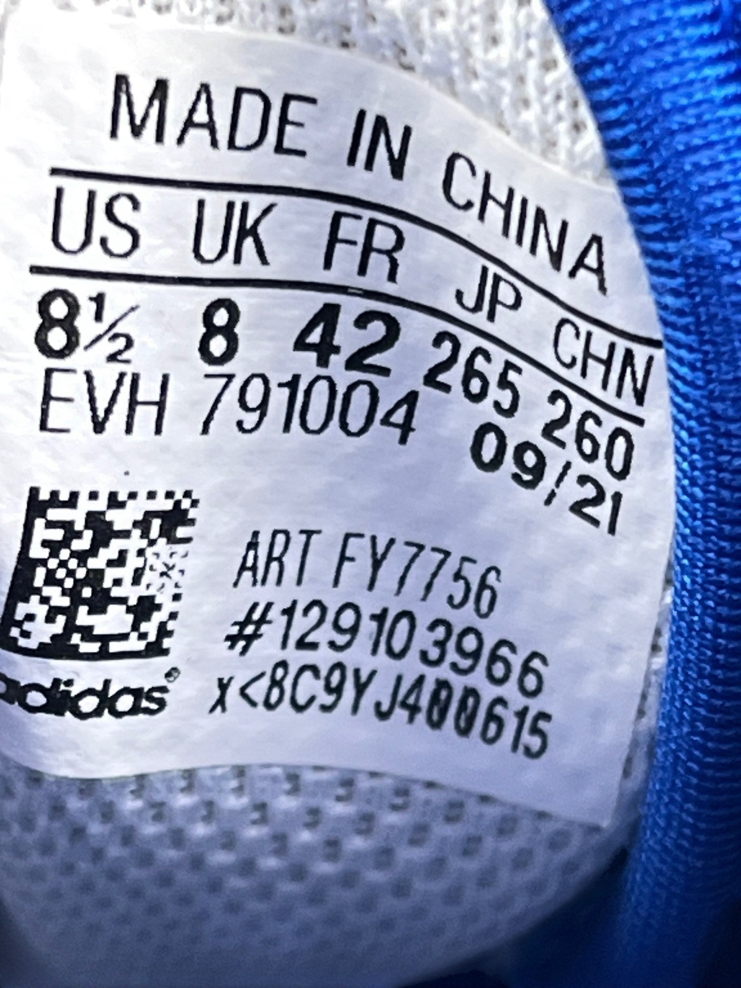 Adidas Forum Low White Royal Blue — buty sportowe męskie w bardzo dobrym stanie rozmiar 42, opcjonalne zdjęcie 1