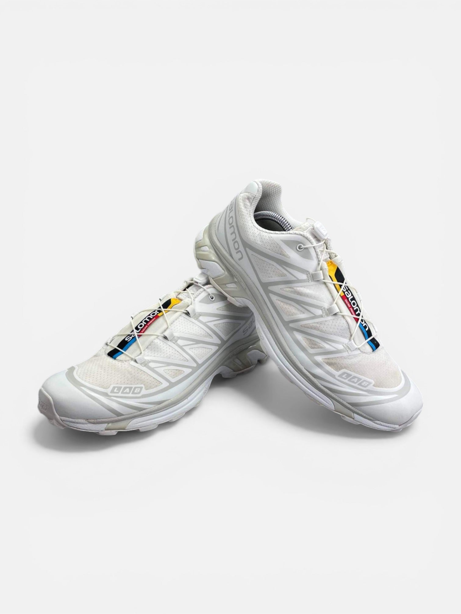 Salomon XT-6 White Lunar Rock — buty sportowe męskie w bardzo dobrym stanie rozmiar 44 1/3, boczny profil