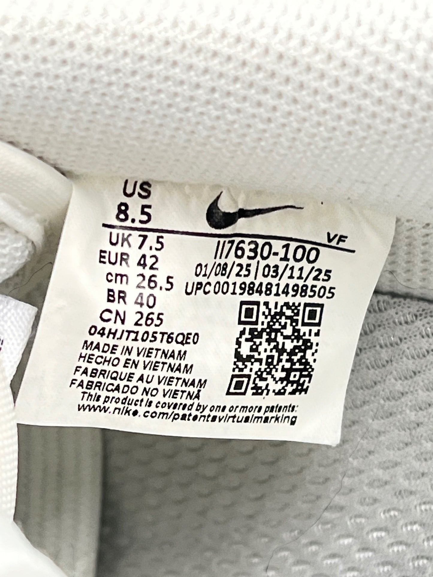 Nike Air Force 1 Low White Gum — buty sportowe męskie w bardzo dobrym stanie rozmiar 42, opcjonalne zdjęcie 1