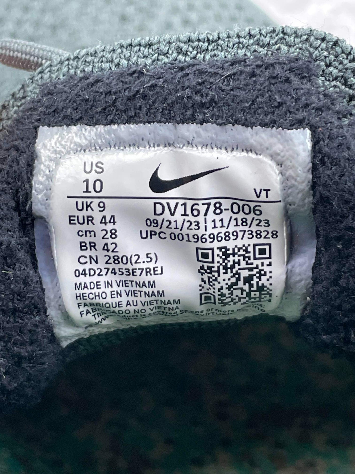 Nike Air VaporMax 2023 Flyknit Anthracite Black - buty sportowe, metka