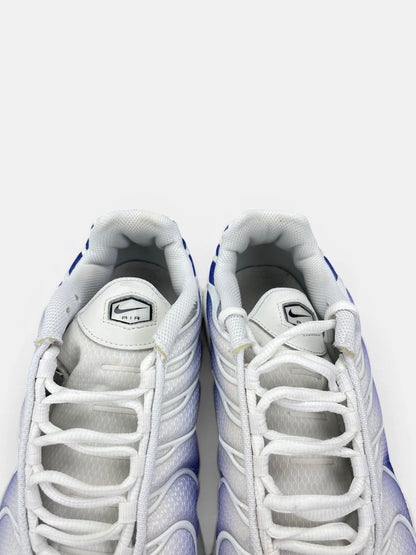 Nike Air Max Plus White Wild Grape — buty sportowe męskie w bardzo dobrym stanie rozmiar 43, zapiętki butów