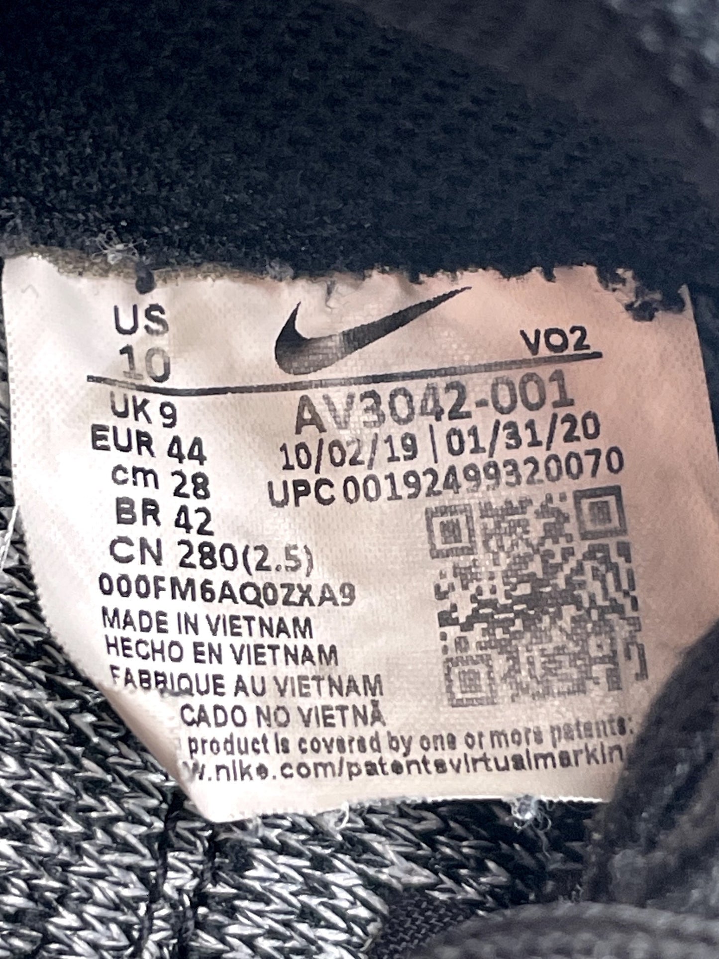 Nike Air Force 1 Flyknit 2.0 Oreo — buty sportowe męskie w bardzo dobrym stanie rozmiar 44, opcjonalne zdjęcie 2