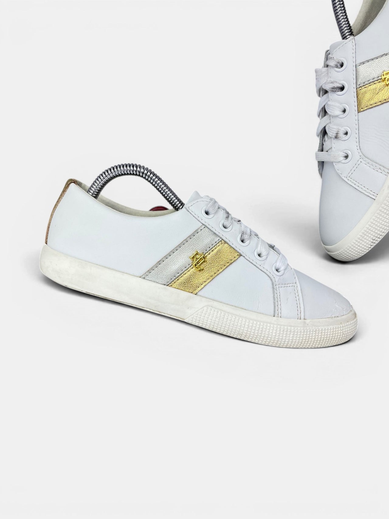 Lauren Ralph Lauren Janson II — buty sportowe damskie w bardzo dobrym stanie rozmiar 37, zewnętrzny panel lewego buta