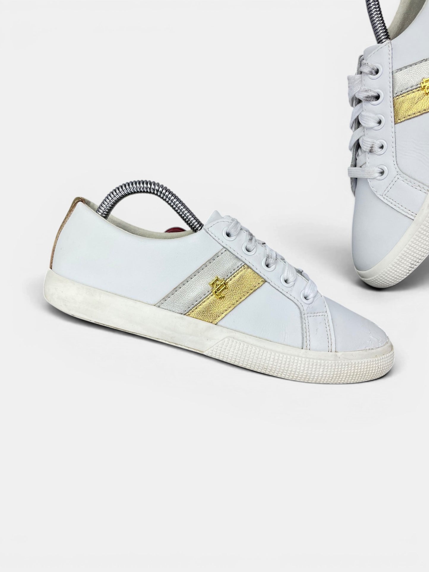 Lauren Ralph Lauren Janson II — buty sportowe damskie w bardzo dobrym stanie rozmiar 37, zewnętrzny panel lewego buta
