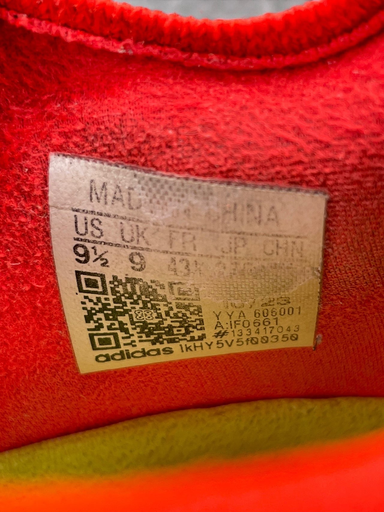 Adidas X Crazyfast Elite Energy Citrus Pack — buty sportowe męskie w bardzo dobrym stanie rozmiar 43 1/3, wewnętrzny panel prawego buta