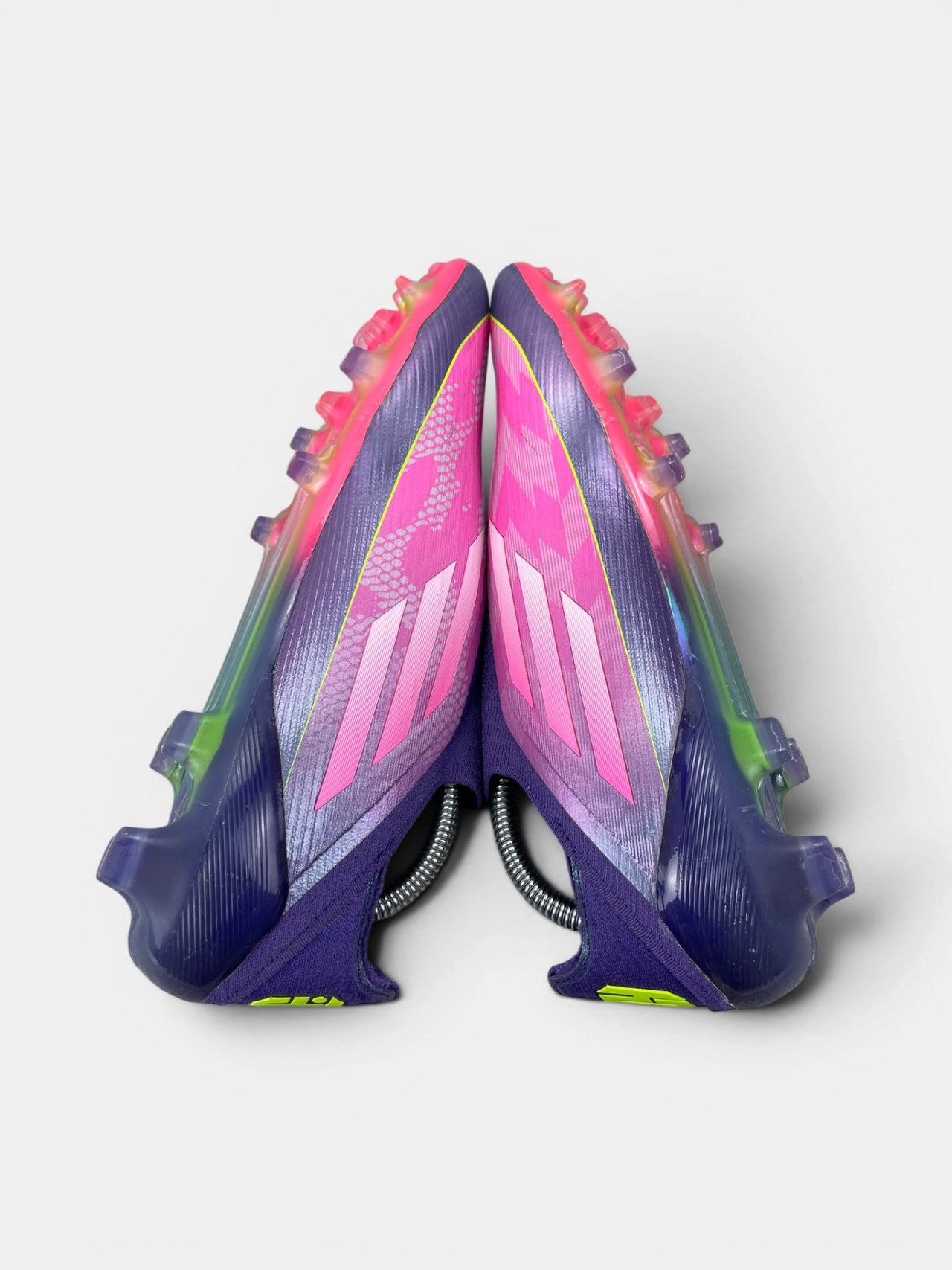 Adidas Lamine Yamal x F50 Elite — buty sportowe męskie w bardzo dobrym stanie rozmiar 43 1/3, widok z góry na zewnętrzną stronę butów