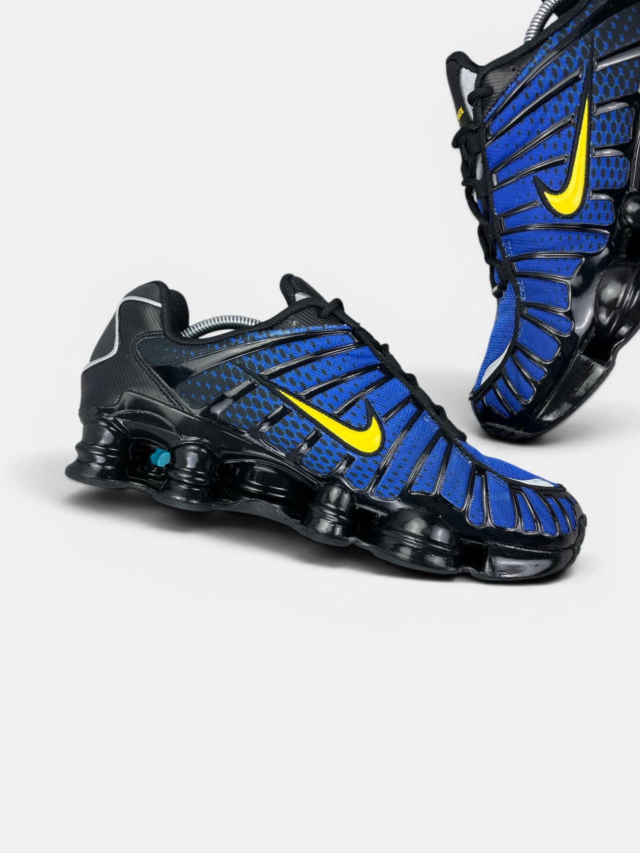 Nike Shox TL Lyon Blue — buty sportowe męskie w bardzo dobrym stanie rozmiar 45, wewnętrzny panel lewego buta
