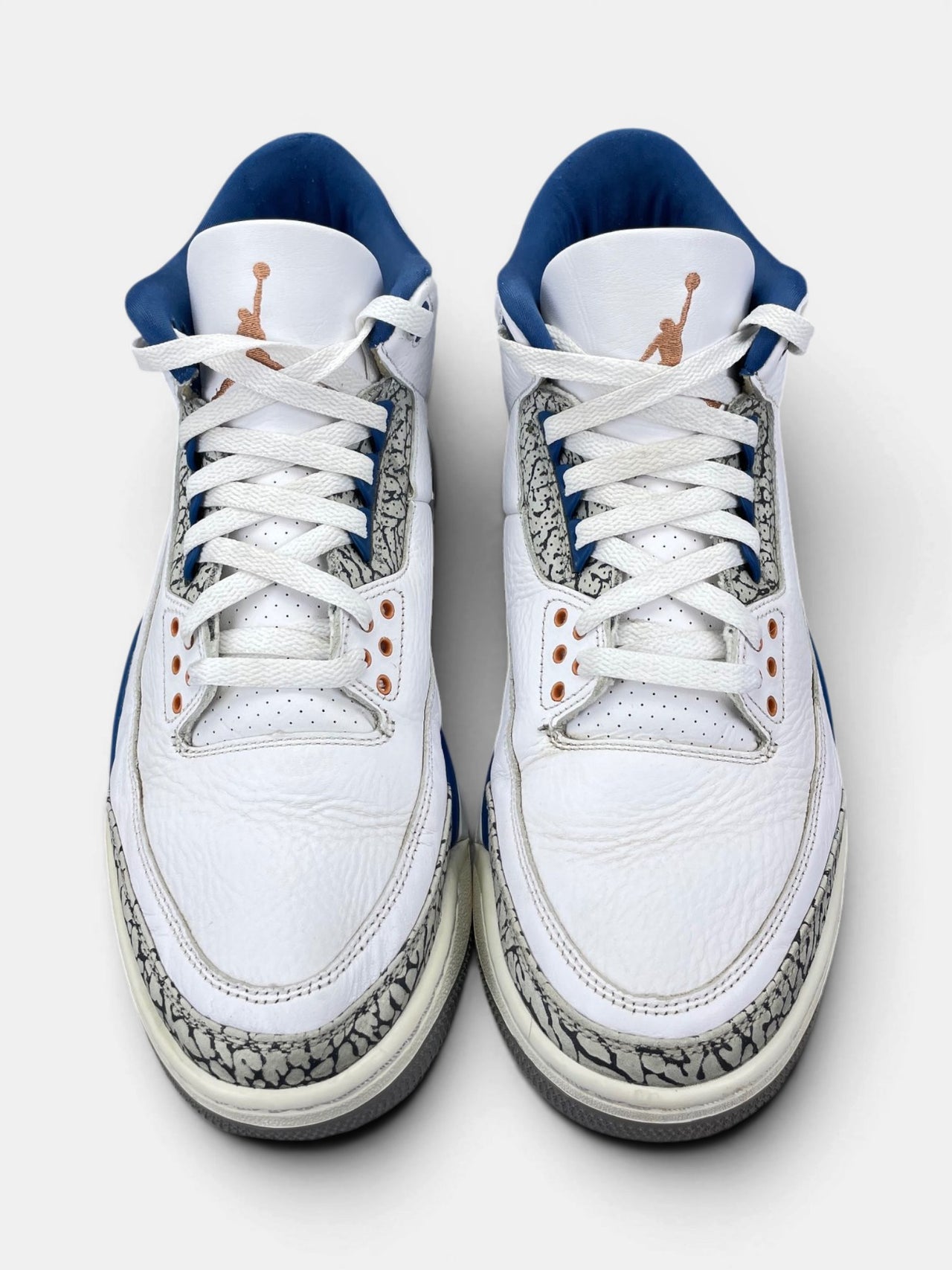 Nike Air Jordan 3 Wizards — buty sportowe męskie w bardzo dobrym stanie rozmiar 46, widok z góry