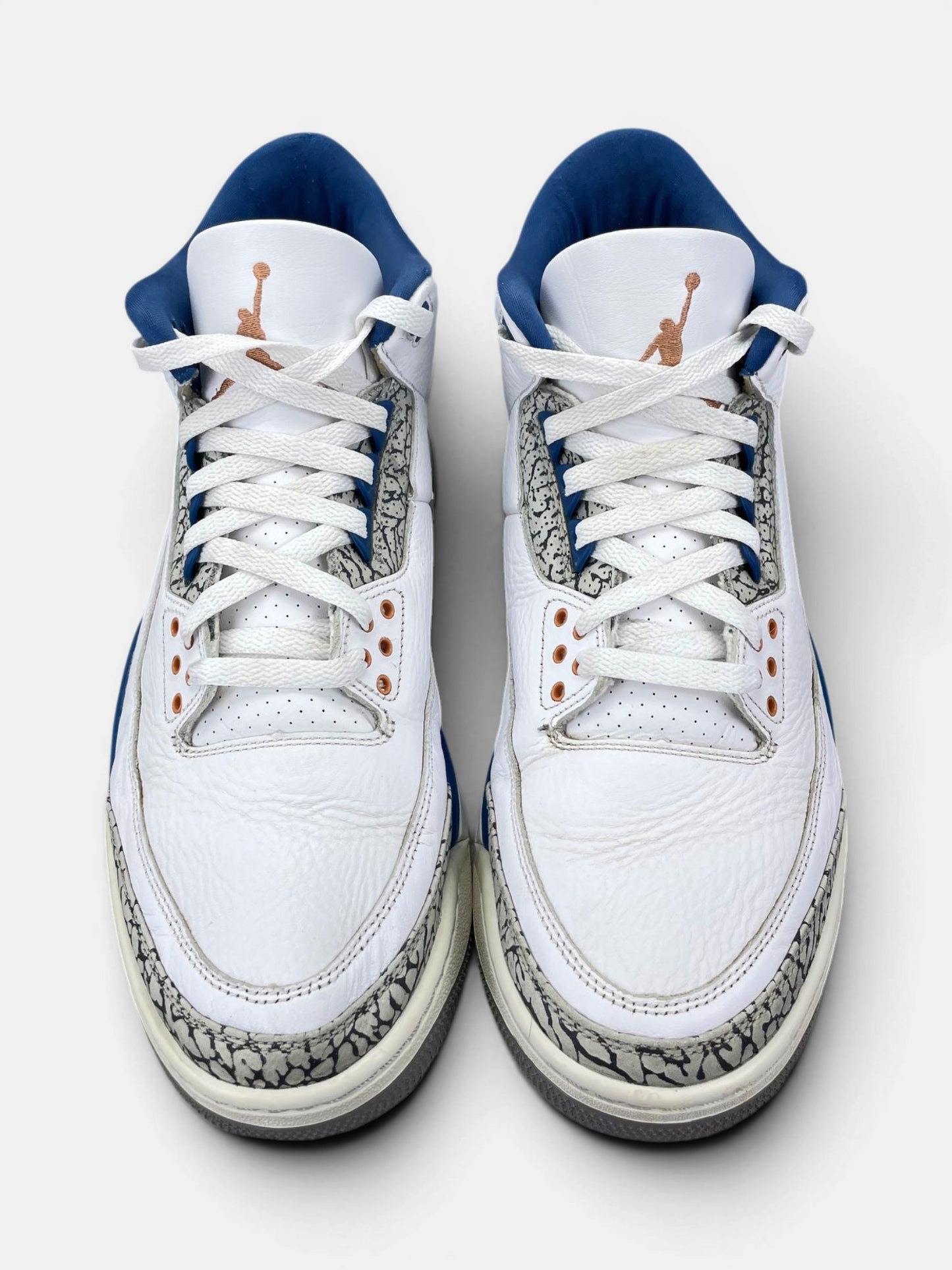 Nike Air Jordan 3 Wizards — buty sportowe męskie w bardzo dobrym stanie rozmiar 46, widok z góry