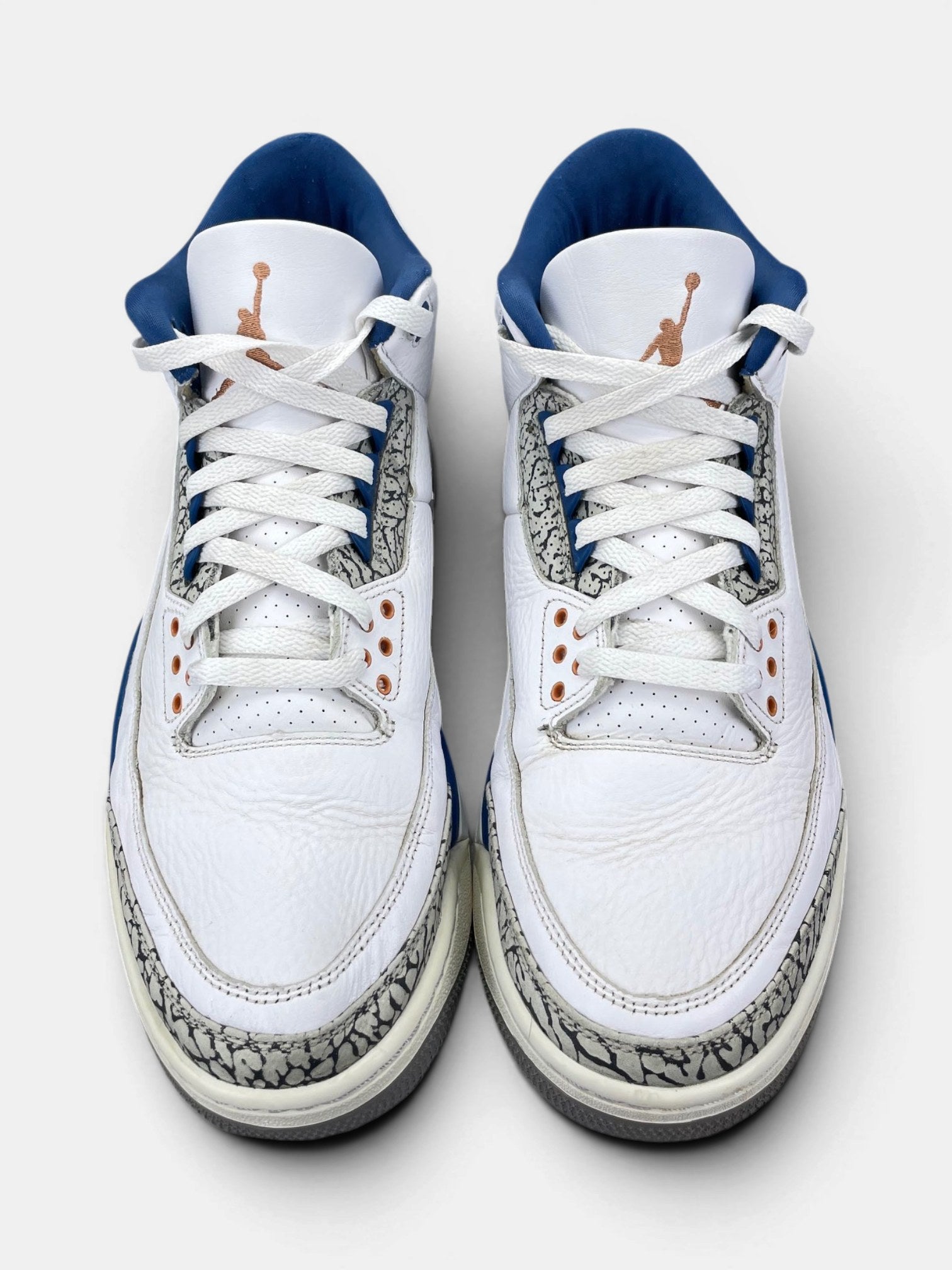 Nike Air Jordan 3 Wizards — buty sportowe męskie w bardzo dobrym stanie rozmiar 46, widok z góry