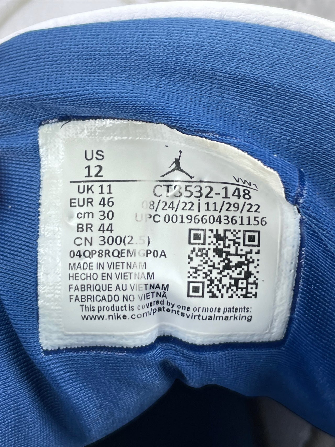 Nike Air Jordan 3 Wizards — buty sportowe męskie w bardzo dobrym stanie rozmiar 46, opcjonalne zdjęcie 2