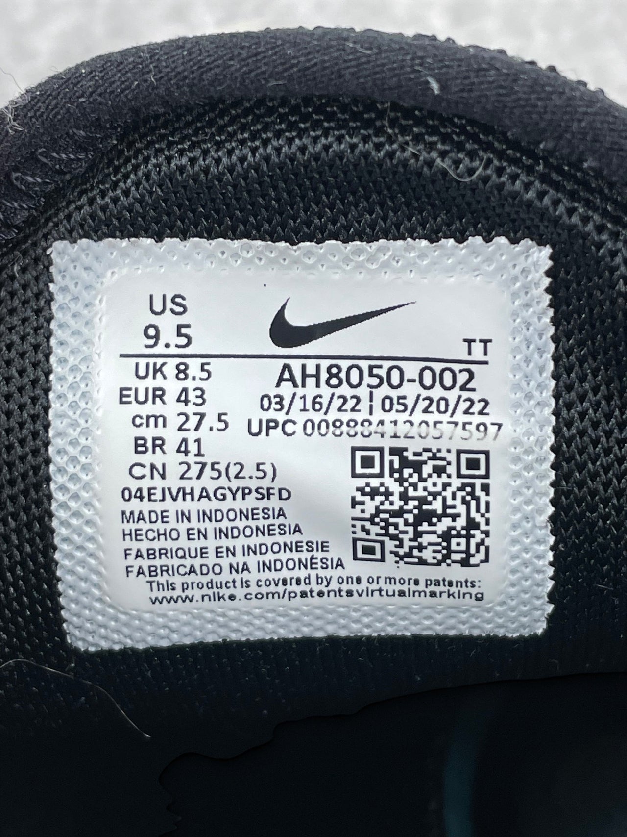 Nike Air Max 270 Black White — buty sportowe męskie w bardzo dobrym stanie rozmiar 43, opcjonalne zdjęcie 2
