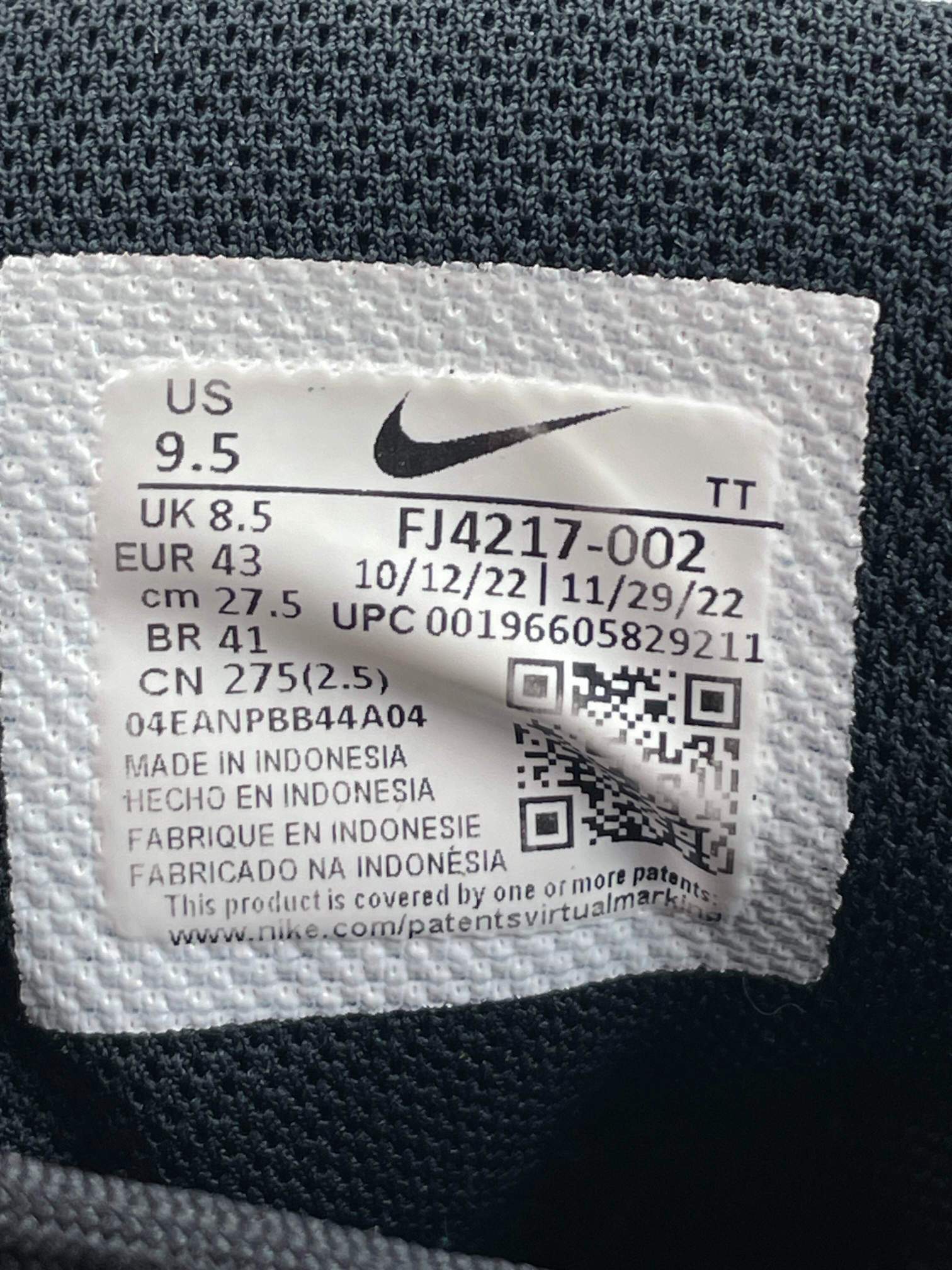 Nike Air Max 95 Black University Blue — buty sportowe męskie w bardzo dobrym stanie rozmiar 43, opcjonalne zdjęcie 2