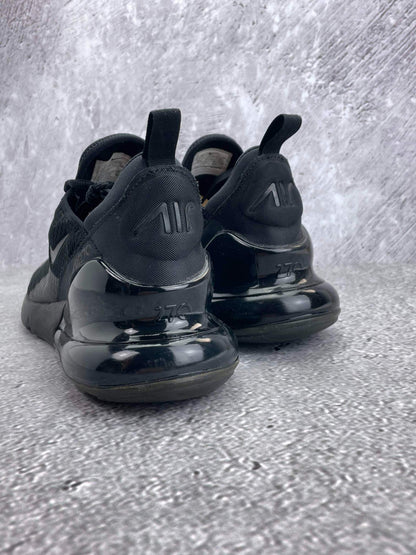 Nike Air Max 270 Triple Black — buty sportowe męskie w bardzo dobrym stanie rozmiar 47.5, widok z tyłu