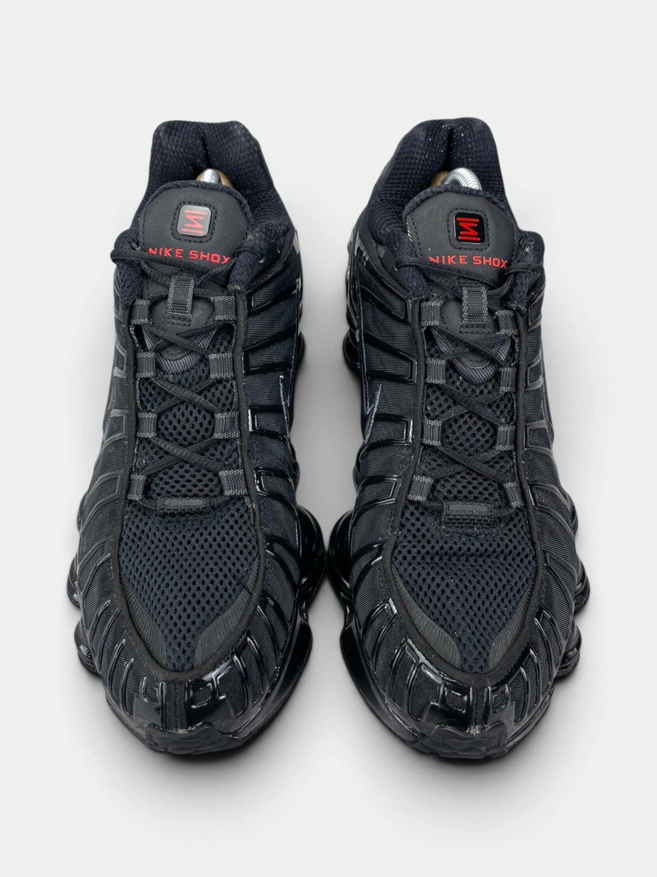 Nike Shox TL Metallic Hematite — buty sportowe męskie w bardzo dobrym stanie rozmiar 44, widok z góry