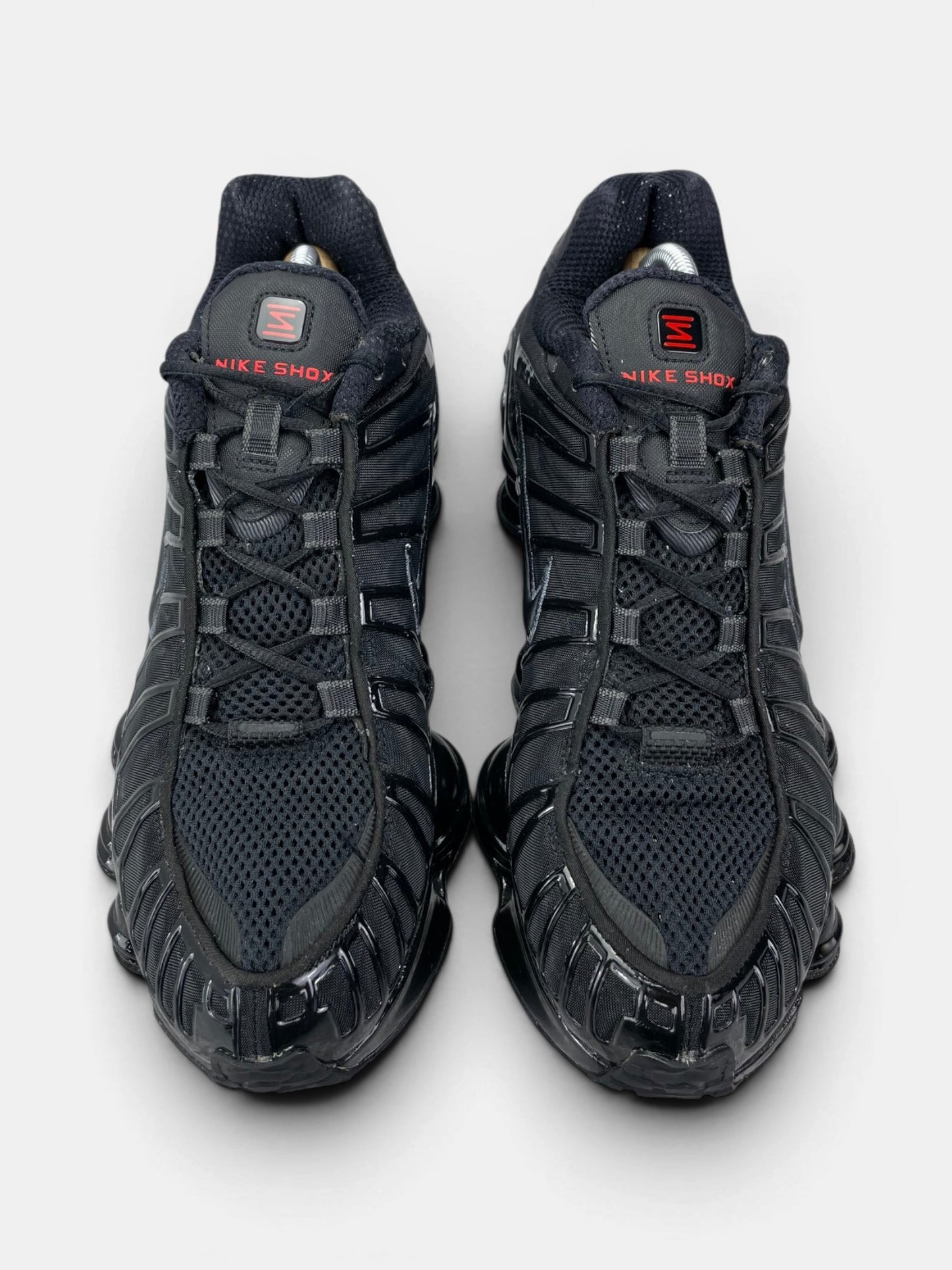 Nike Shox TL Metallic Hematite — buty sportowe męskie w bardzo dobrym stanie rozmiar 44, widok z góry