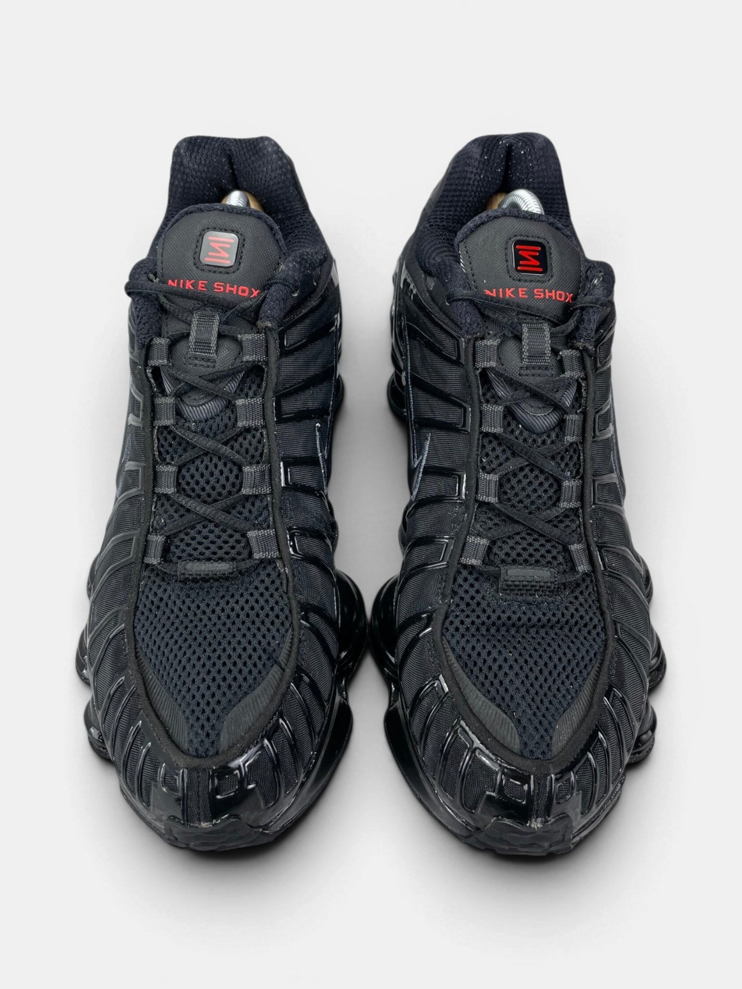 Nike Shox TL Metallic Hematite — buty sportowe męskie w bardzo dobrym stanie rozmiar 44, widok z góry