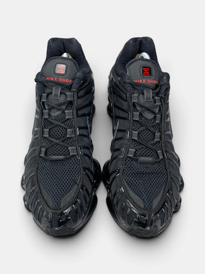 Nike Shox TL Metallic Hematite — buty sportowe męskie w bardzo dobrym stanie rozmiar 44, widok z góry
