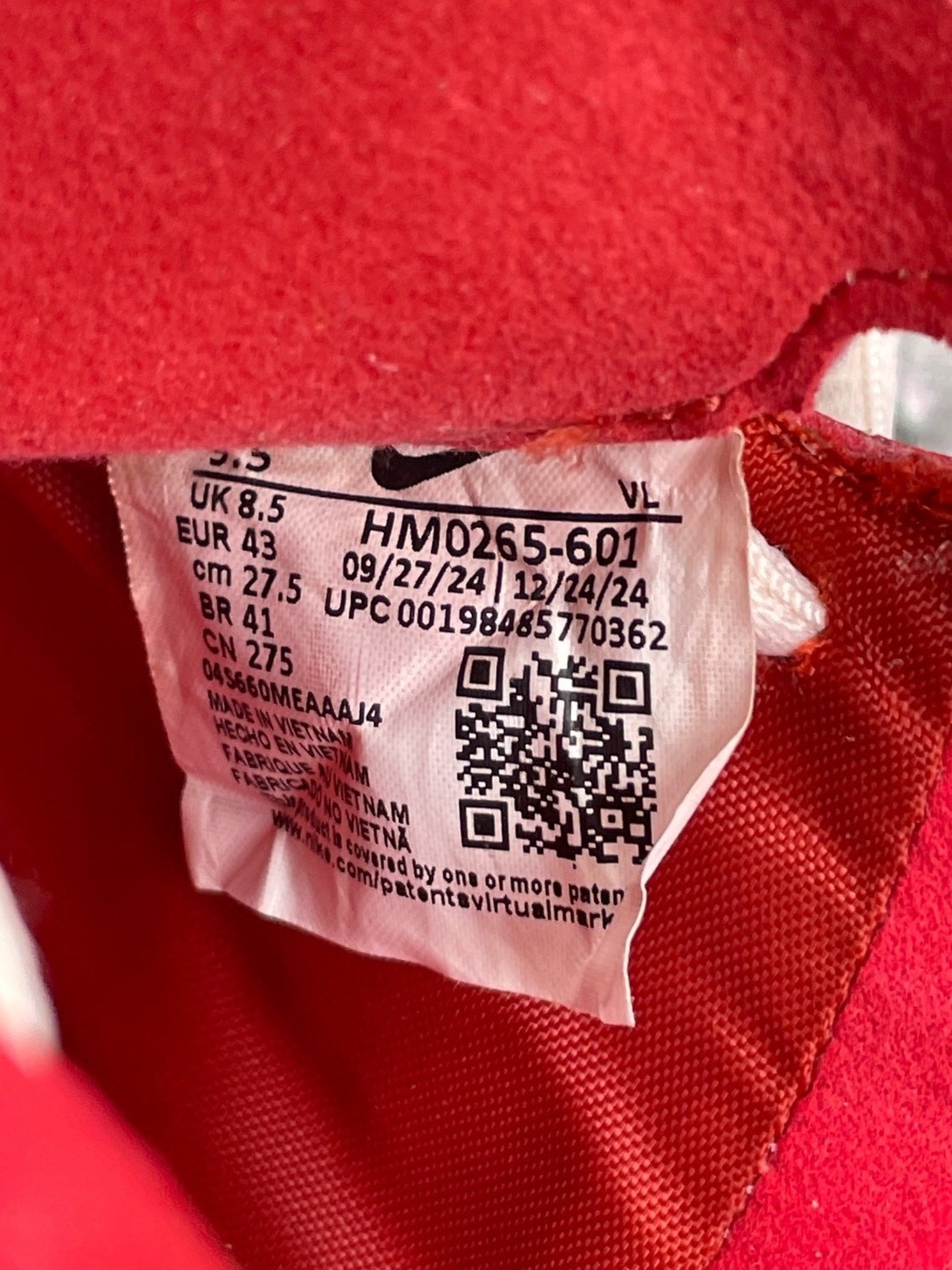 Nike Premier Lii — buty sportowe męskie w bardzo dobrym stanie rozmiar 43, wewnętrzny panel prawego buta
