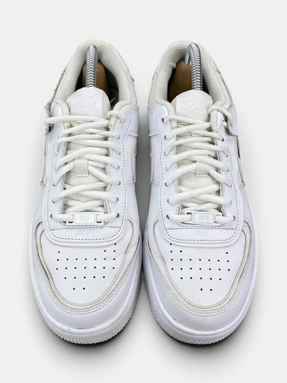 Nike Air Force 1 Shadow Triple White — buty sportowe damskie w bardzo dobrym stanie rozmiar 39, widok z góry