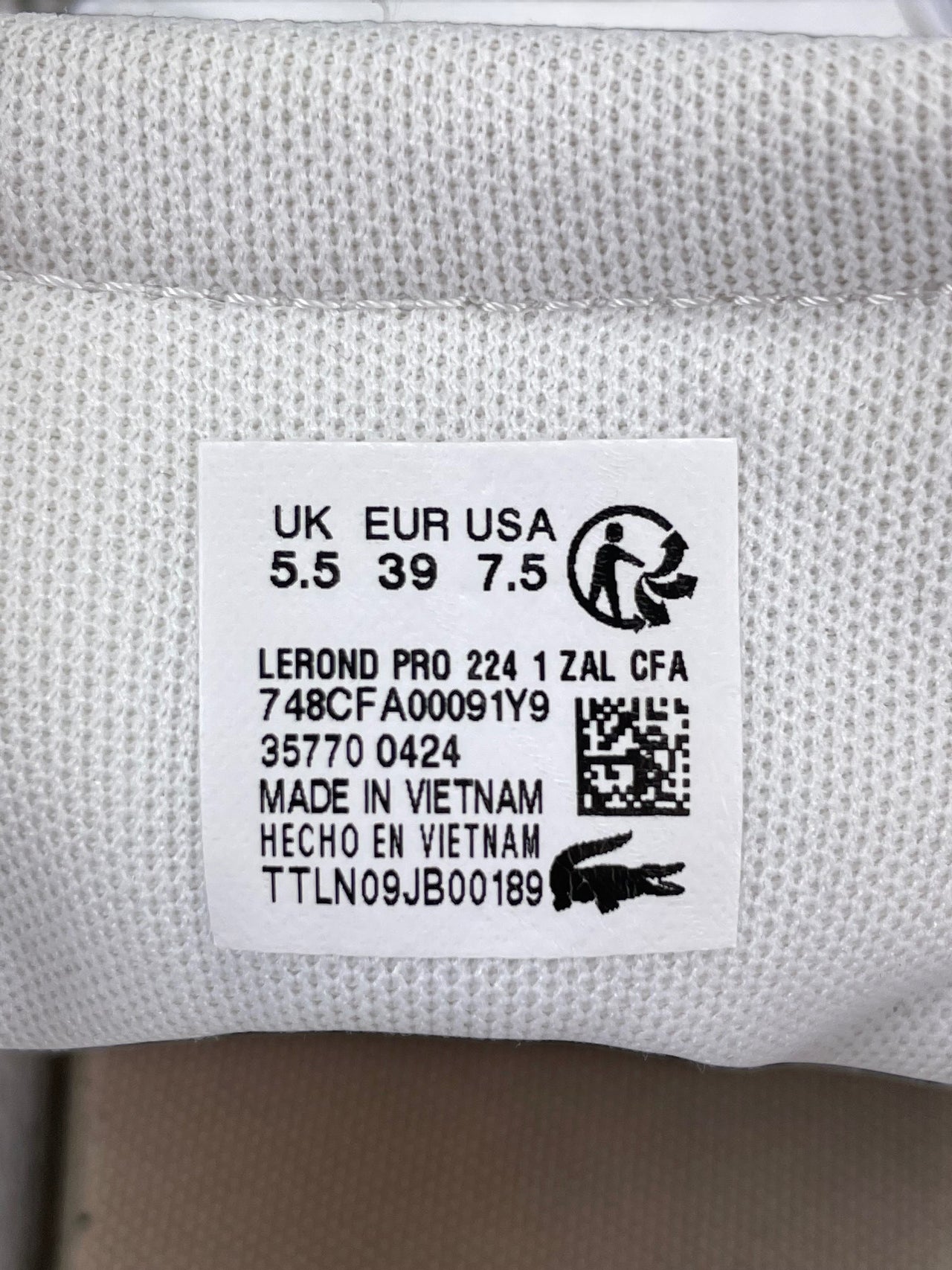 Lacoste Sneakers — buty sportowe damskie w bardzo dobrym stanie rozmiar 39, opcjonalne zdjęcie 2