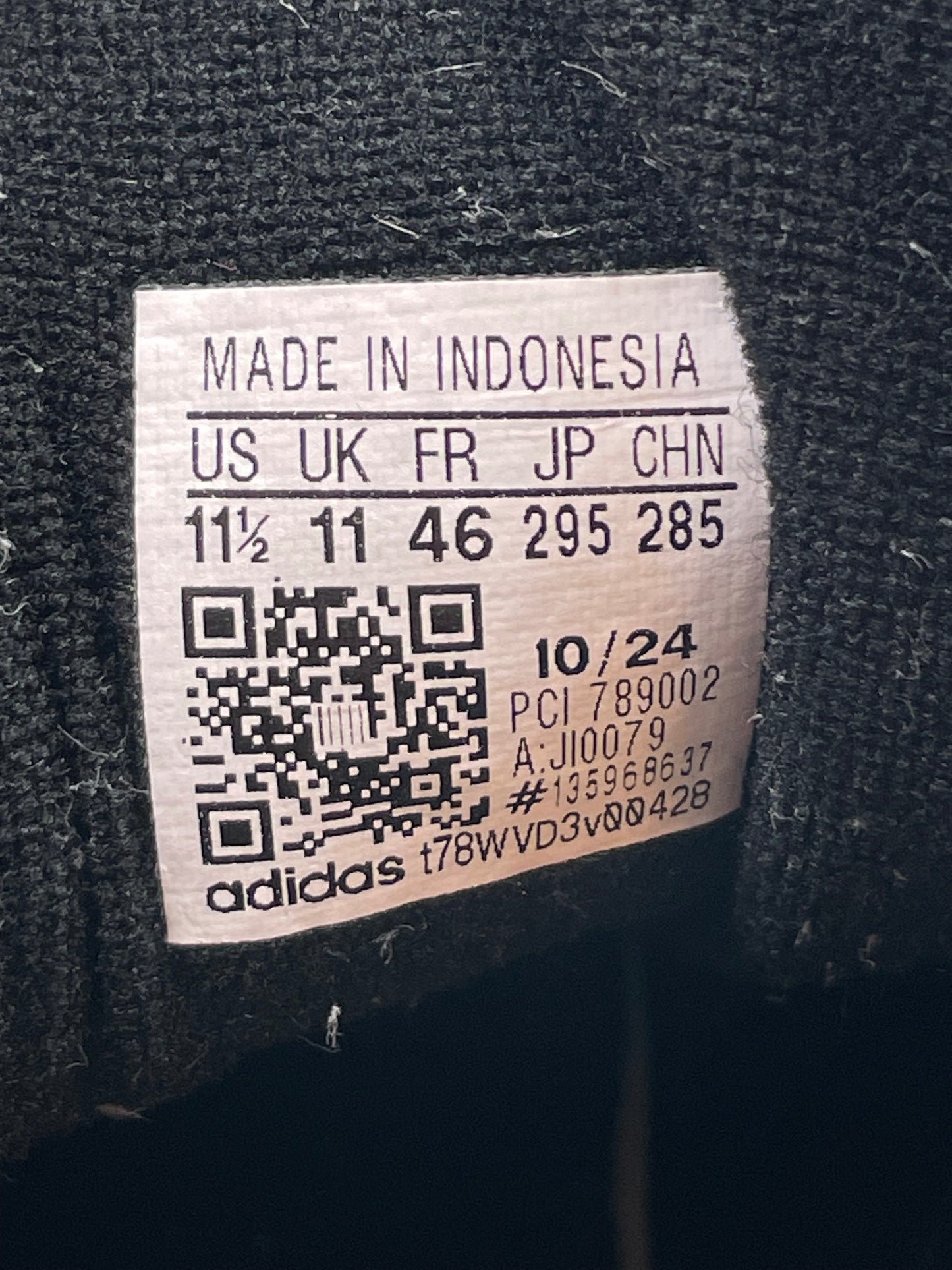 adidas Superstar II Black White - buty sportowe, metka