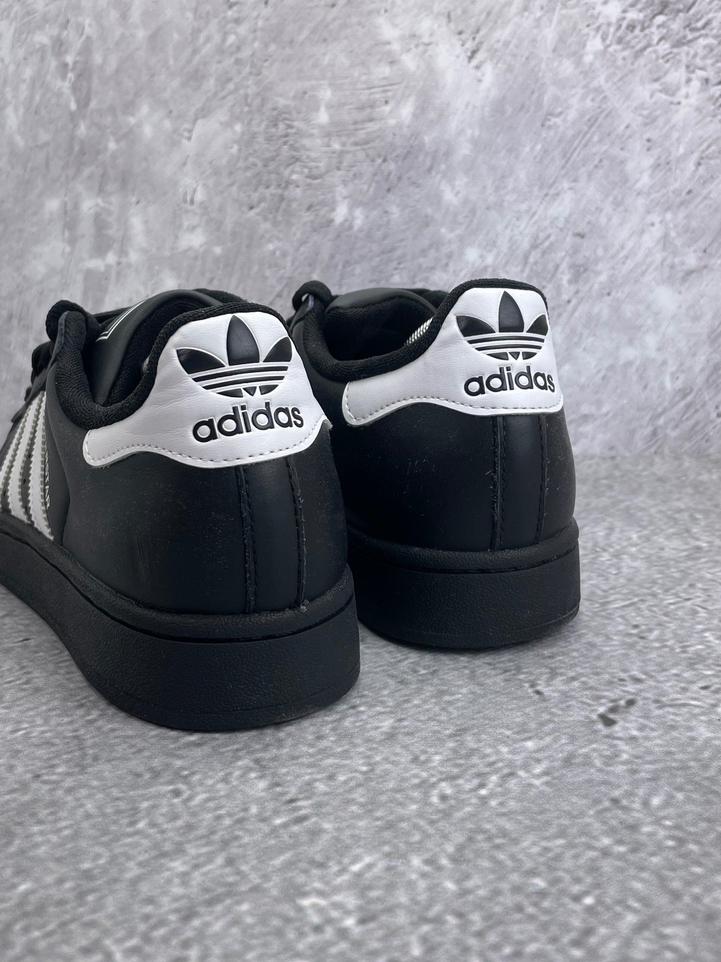 adidas Superstar II Black White - buty sportowe, widok z tyłu