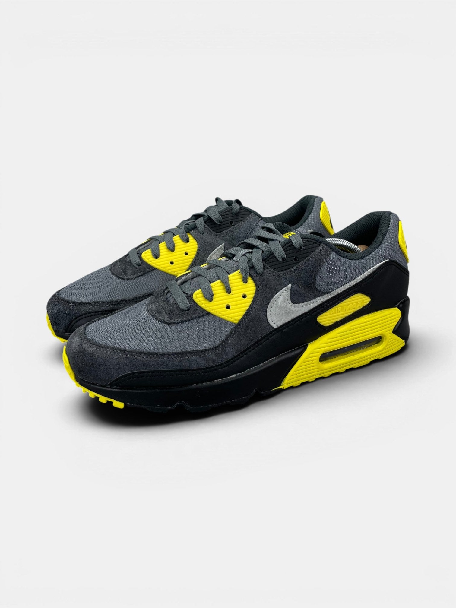 Nike Air Max 90 Smoke Grey / Lightening — buty sportowe męskie w bardzo dobrym stanie rozmiar 47, widok z boku