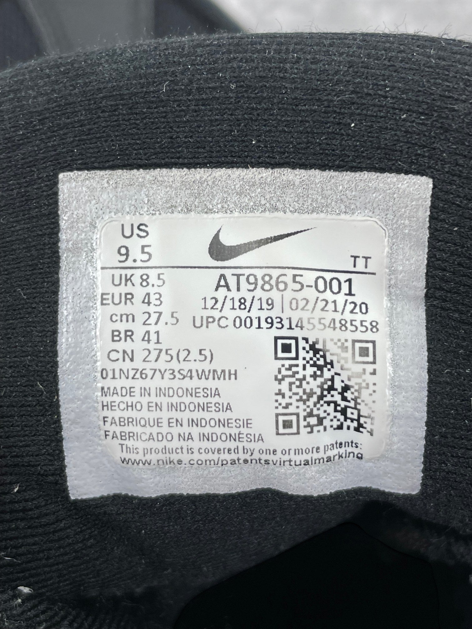 Nike Air Max 95 Essential Triple Black — buty sportowe męskie w bardzo dobrym stanie rozmiar 43, opcjonalne zdjęcie 2