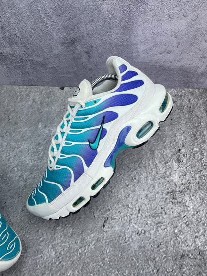 Nike Air Max Plus Aqua — buty sportowe męskie w bardzo dobrym stanie rozmiar 43, widok z góry na wewnętrzną stronę butów