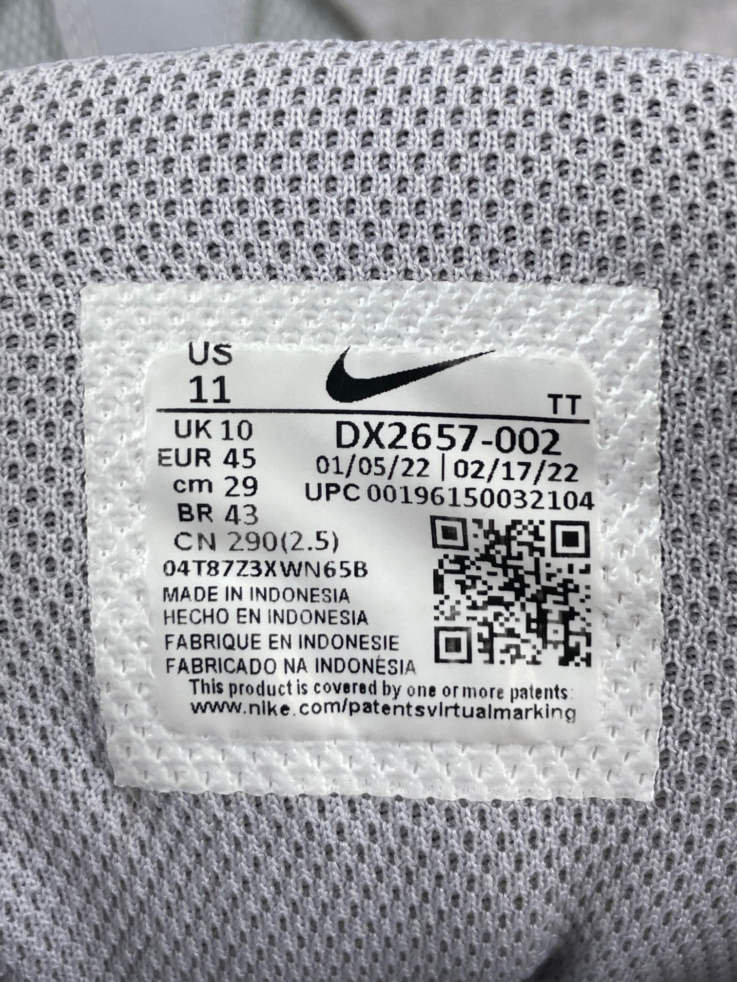 Nike Air Max 95 Greyscale — buty sportowe męskie w bardzo dobrym stanie rozmiar 45, opcjonalne zdjęcie 2