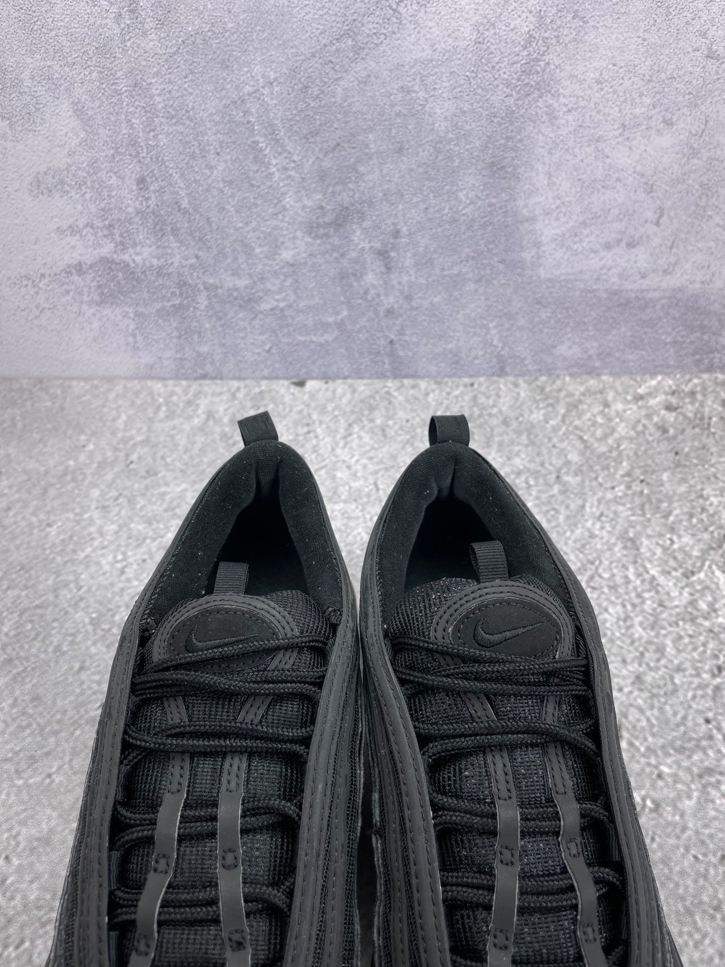 Nike Air Max 97 Triple Black AM97 Triple Black - buty sportowe, zapiętki butów