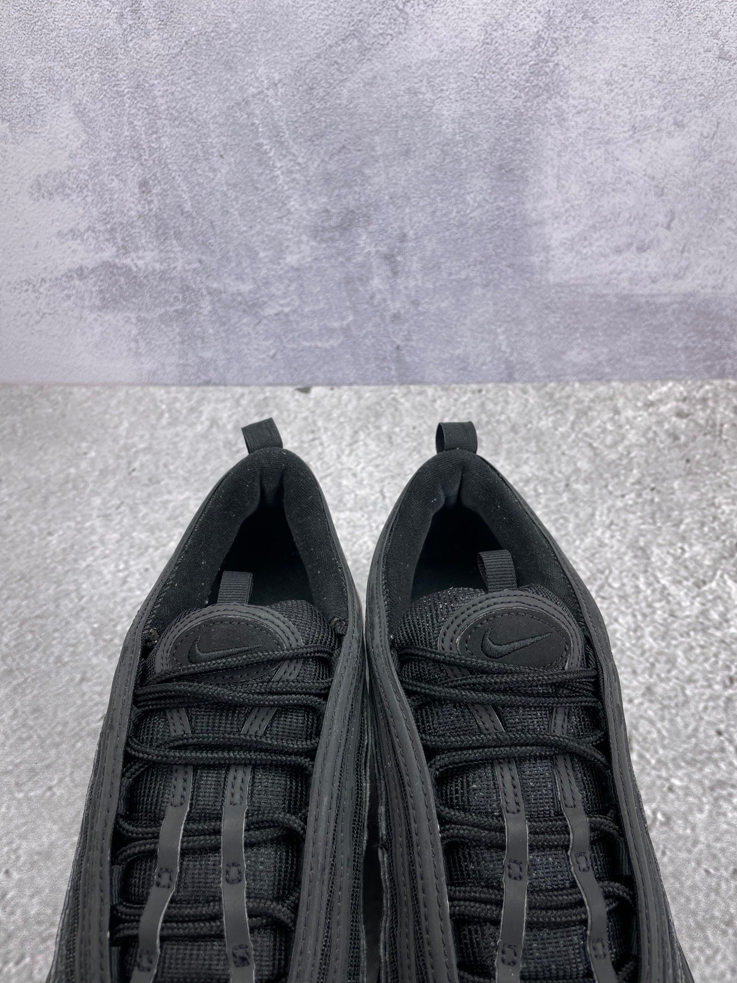 Nike Air Max 97 Triple Black AM97 Triple Black - buty sportowe, zapiętki butów