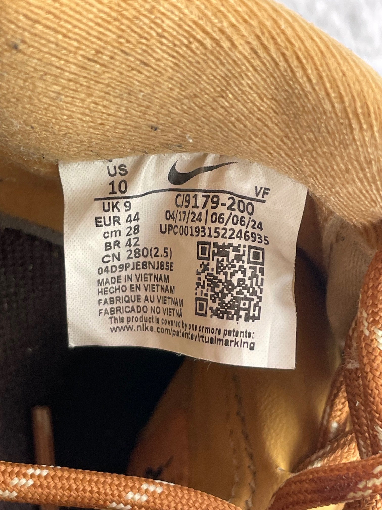 Nike Air Force 1 '07 WB Flax - buty sportowe, metka