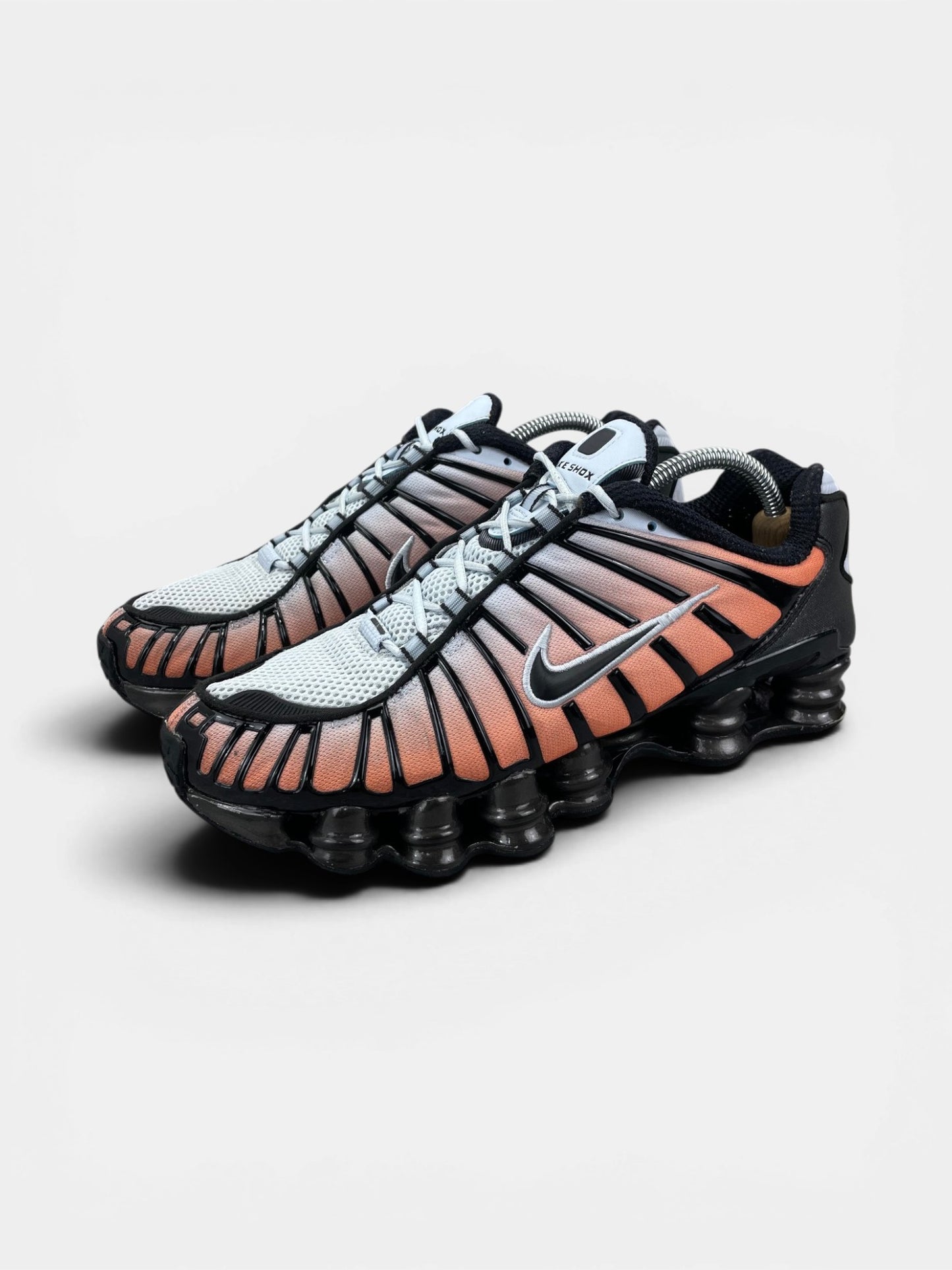 Nike Shox TL Blue Tint/Total Orange — buty sportowe męskie w bardzo dobrym stanie rozmiar 42, widok z boku