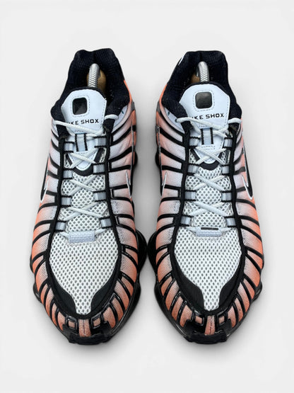 Nike Shox TL Blue Tint/Total Orange — buty sportowe męskie w bardzo dobrym stanie rozmiar 42, widok z góry