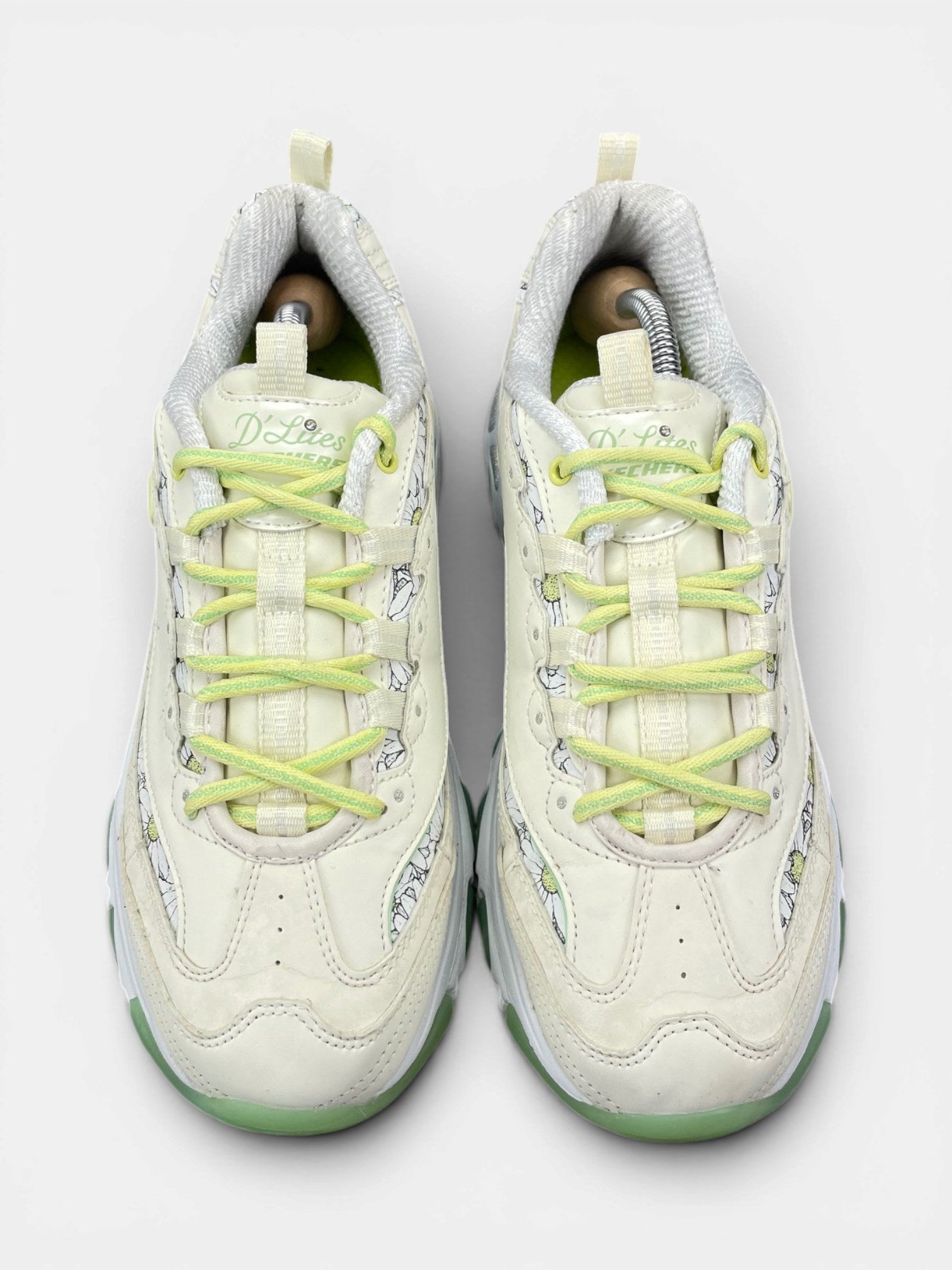 Skechers D'lites Biggest Fan — buty sportowe damskie w bardzo dobrym stanie rozmiar 39, widok z góry