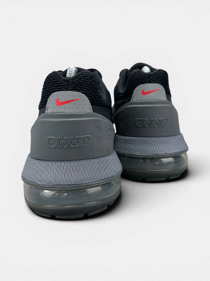 Nike Air Max Pulse Black Bright Crimson — buty sportowe męskie w bardzo dobrym stanie rozmiar 42, widok z tyłu