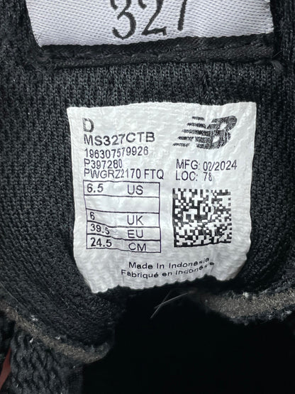 New Balance 327 Triple Black — buty sportowe damskie w bardzo dobrym stanie rozmiar 39.5, opcjonalne zdjęcie 2