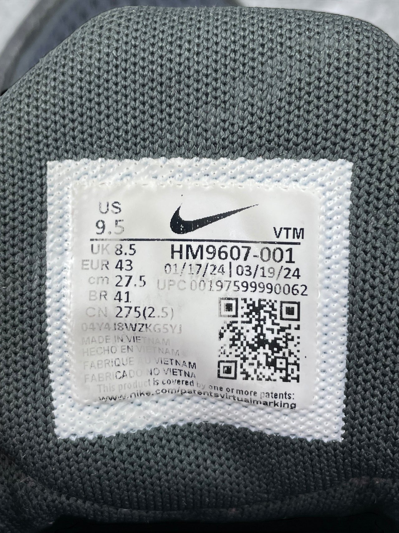 Nike Air Max Pulse Black Blue — buty sportowe męskie w dobrym stanie rozmiar 43, opcjonalne zdjęcie 2