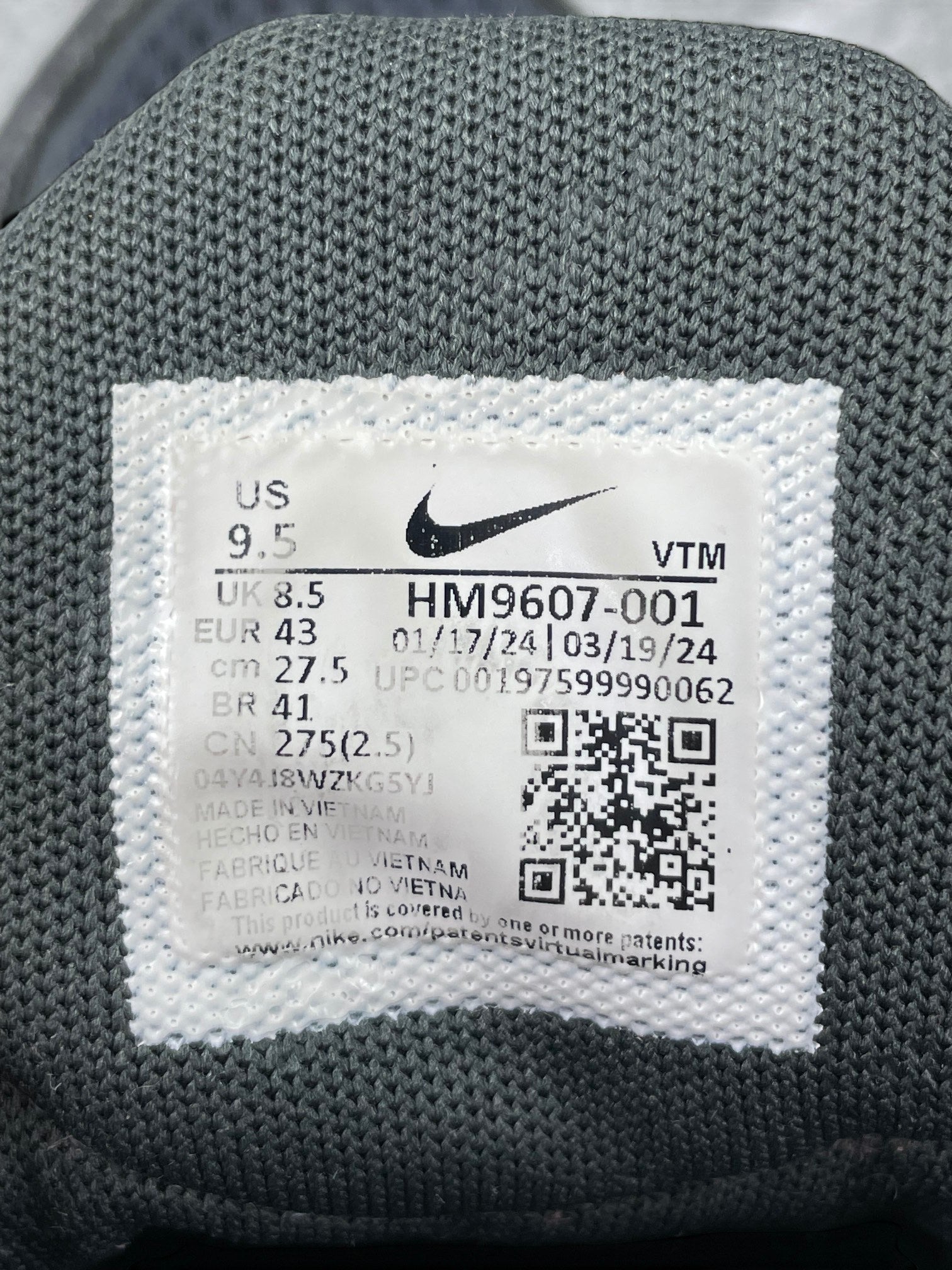 Nike Air Max Pulse Black Blue — buty sportowe męskie w dobrym stanie rozmiar 43, opcjonalne zdjęcie 2