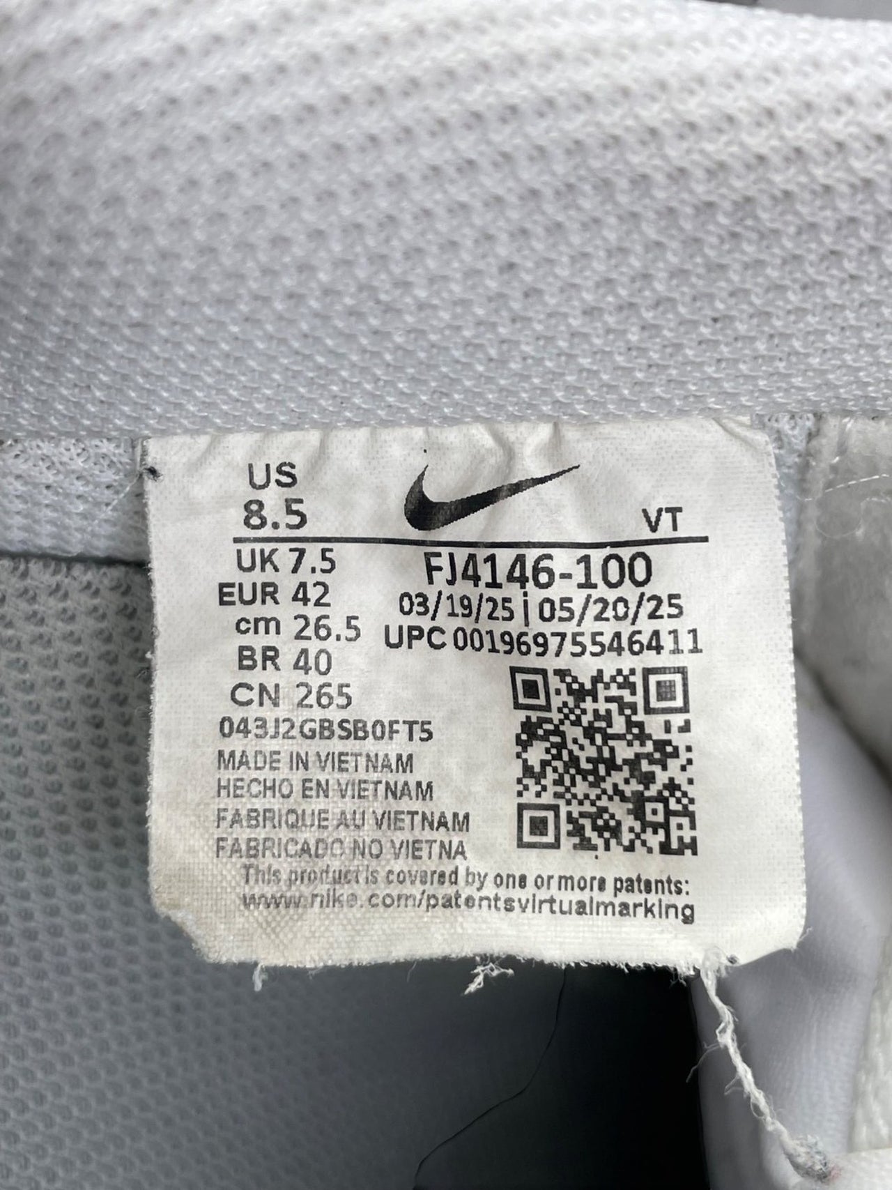 Nike Air Force 1 Low Light Smoke Grey — buty sportowe męskie w bardzo dobrym stanie rozmiar 42, opcjonalne zdjęcie 2