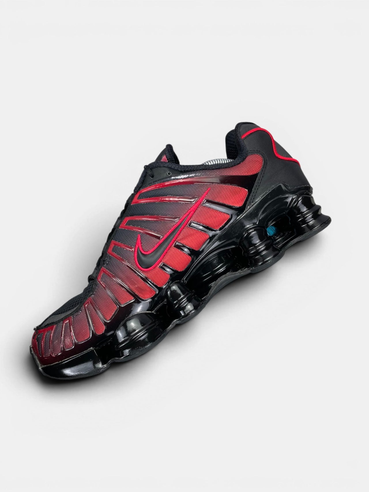 Nike Shox TL — buty sportowe męskie w bardzo dobrym stanie rozmiar 45.5, wewnętrzny panel prawego buta