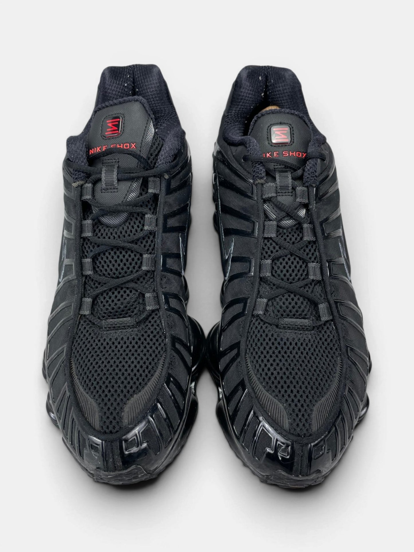 Nike Shox TL Metallic Hematite — buty sportowe męskie w bardzo dobrym stanie rozmiar 45, widok z góry